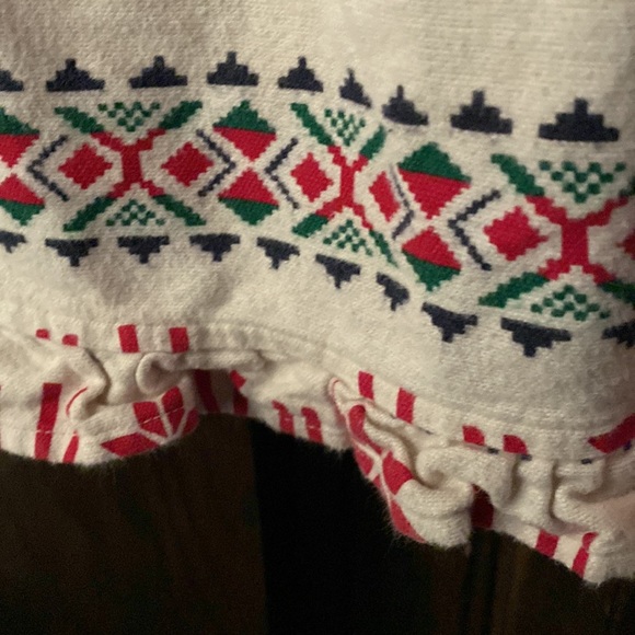 NWOT Hanna Anderson Holiday Print Rib Dress 150 cm 12 - Picture 6 of 6